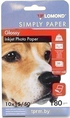 Фотобумага Lomond односторонняя эконом глянцевая 10x15 180 г/м2 50л 
