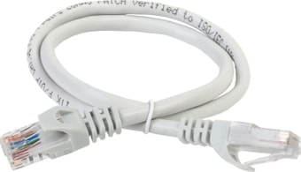 Кабель ITK RJ 45 - RJ45 PC01-C6U-1M (1 м, серый)