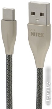 Кабель Mirex 13700-BC017TGR USB Type-A - USB Type-C (1.2 м, серый) 