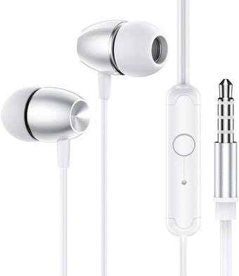 Наушники Borofone BM57 (серебристый/белый)