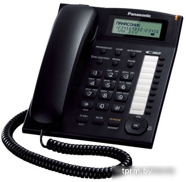 Проводной телефон Panasonic KX-TS2388RUB (черный) 