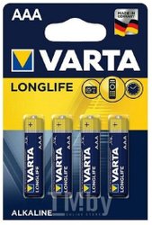 Varta Longlife 4 AAA LR03 04103113414 (4шт)