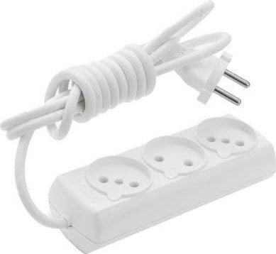 Удлинитель Borsan BR-1543-5 (5 м, белый) 