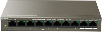 Неуправляемый коммутатор Tenda TEF1110P-8-102W