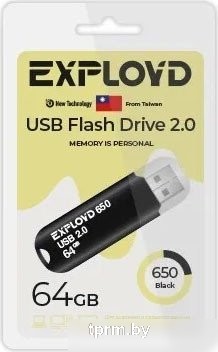 USB Flash Exployd 650 64GB (черный) 