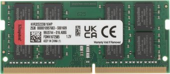 Оперативная память Kingston 16GB DDR4 SODIMM PC4-25600 KVR32S22D8/16WP