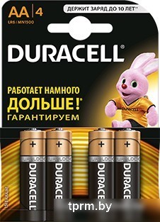 Батарейки DURACELL AA 4 шт. 