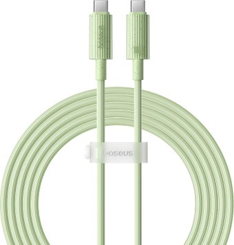 Кабель Baseus Habitat Series Fast Charging Cable 100W USB Type-C - USB Type-C (2 м, зеленый)