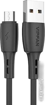 Кабель Vipfan X05 USB Type-A -microUSB (2 м, черный) 
