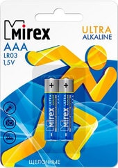 Батарейки Mirex Ultra Alkaline AAA 2 шт LR03-E2