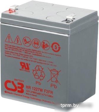 Аккумулятор для ИБП CSB HR1227W F2 (12В/6.5 А·ч) 