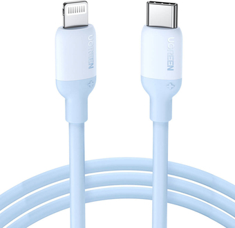 Ugreen US387 20313 USB Type-C - Lightning (1 м, голубой)