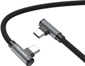 Кабель Borofone BU50 USB Type-C - USB Type-C (1 м, черный)