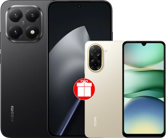 Телефон Xiaomi 15T 12GB/512GB международная версия (черный) + Xiaomi Redmi A5 4GB/128GB (песочное золото) по акции
