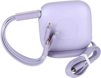 Кабель Baseus Traction Series Retractable 3 в 1 CAQY000005 (1.7 м, фиолетовый)