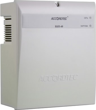 Источник бесперебойного питания AccordTec ББП-40 исп. 1 (пластик)