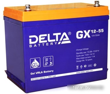 Delta GX 12-55 (12В/55 А·ч) 
