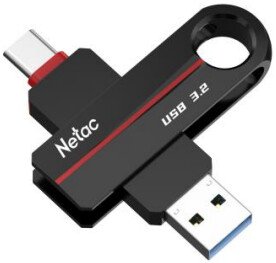 USB Flash Netac US18 USB 3.2+TypeC 64GB NT03US18C-064G-32BK