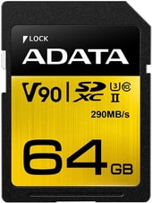 Карта памяти A-Data Premier ONE ASDX64GUII3CL10-C SDXC 64GB