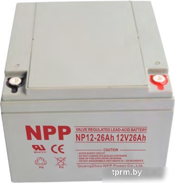 Аккумулятор для ИБП NPP NP 12-26.0 (12В/26.0 А·ч) 