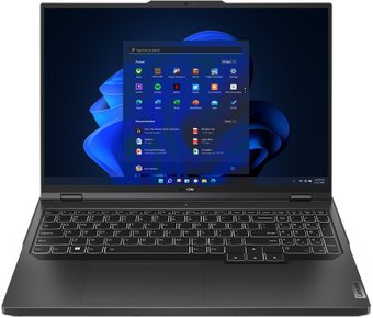 Ноутбук Lenovo Legion Pro 5 16ARX8 Ryzen 5 7645HX 32Gb SSD1Tb NVIDIA GeForce RTX4050 6Gb 16" IPS WQXGA (2560x1600) noOS dk.grey WiFi BT Cam (82WM00FVRK)