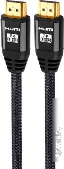 Кабель KS-IS KS-486-2 HDMI - HDMI (2 м, черный) 