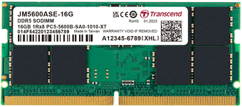 Transcend JetRam 16ГБ DDR5 SODIMM 5600МГц JM5600ASE-16G
