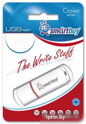 USB Flash Smart Buy Crown White 32GB (SB32GBCRW-W) 