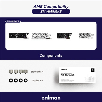 Комплект крепления Zalman ZM-AM5MKB Комплект крепления Zalman ZM-AM5MKB