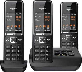 Радиотелефон Gigaset Comfort 550A Trio (черный)