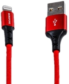 Кабель Borofone BX20 Lightning 1 м (красный)