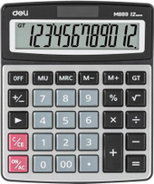 Калькулятор Deli EM889 (серебристый)