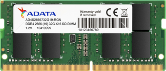 Оперативная память A-Data Premier 8GB DDR4 SODIMM PC4-21300 AD4S26668G19-SGN