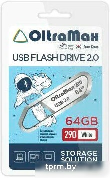 USB Flash OltraMax 290 64GB (белый) 