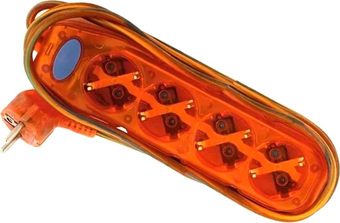 Удлинитель Electraline 62377 (3 м, оранжевый)
