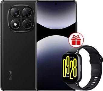 Смартфон Xiaomi Redmi Note 14 Pro 8GB/256GB международная версия (черный) + умные часы Xiaomi Redmi Watch 5 Active (черный) по акции
