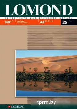 Фотобумага Lomond Матовая А4 140 г/кв.м. 25 листов (0102073) 