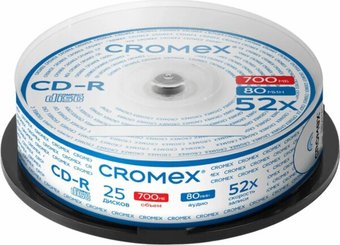 CD-R диск Cromex 700Mb 52x 513776 (25 шт.)