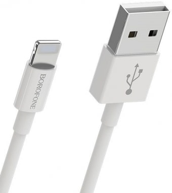 Кабель Borofone BX22 Lightning 1 м (белый)