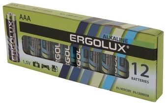 Батарейки Ergolux Alkaline LR03 (AAA) 12шт