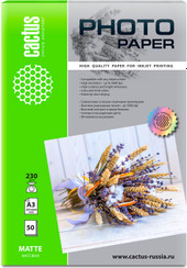 Офисная бумага CACTUS Матовая A3 230г/м2 50 л CS-MA323050
