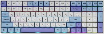 Клавиатура AULA S100Pro (белый/голубой/сиреневый)