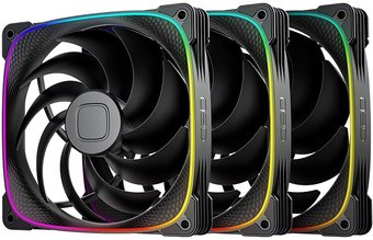 Комплект вентиляторов для корпуса Geometric Future Squama 2503-14 Triple Pack (черный)