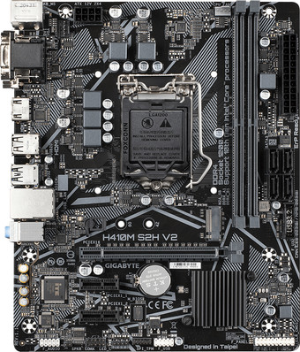 Материнская плата Gigabyte H410M S2H V2 (rev. 1.7)