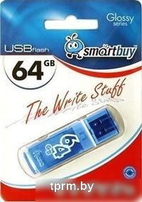 USB Flash Smart Buy Glossy Blue 64GB (SB64GBGS-B) 