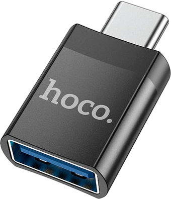 Адаптер Hoco UA17 USB Type-A - USB Type-C (черный)