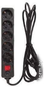 Сетевой фильтр General Lighting GPS 5м 3x1 471005 (с выключателем, черный) 