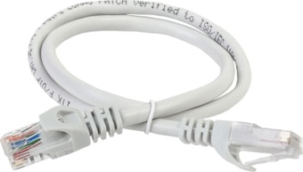 Кабель ITK RJ45 - RJ45 PC01-C5EUL-2M (2 м, серый)