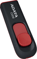 USB Flash ADATA C008 Black+Red 32 Гб (AC008-32G-RKD)