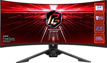 Игровой монитор ASRock Phantom Gaming PG34WQ15R3A